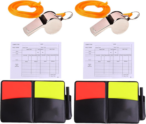 Football referee kit red and - referee, kit,