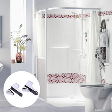 4 Pcs Zinc Alloy Glass Clip Adjustable Shelf Brackets Shower Clips Support