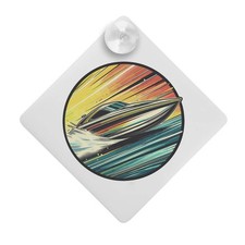 'Powerboat Racing' Suction Cup