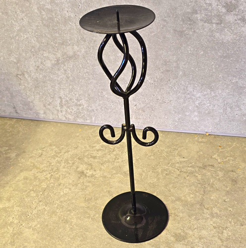 Tall black metal - metal, pillar