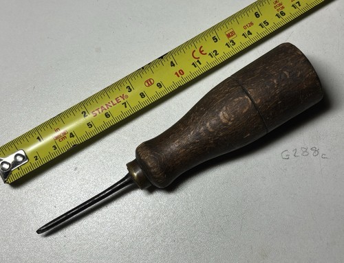 Vintage wooden handled bradawl - vintage,