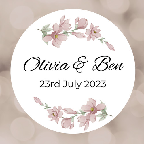 Personalised pink floral - personalised,