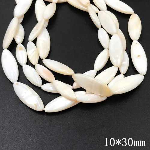 Natural white mother pearl - white,