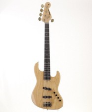 Moon JJ-5 5-String Bass Guitar Ash Body Maple Neck Ebony Fret Gold Parts Used