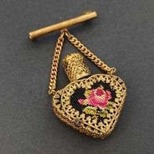 Vintage Brass Perfume Bottle