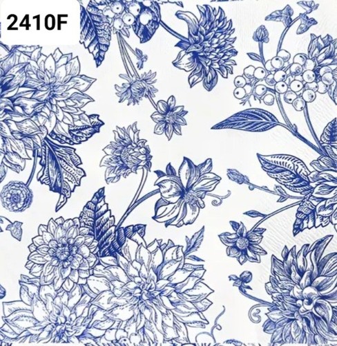 Blue and white single - x, white/single