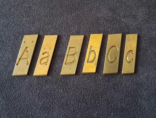 Vintage gravograph brass - vintage,