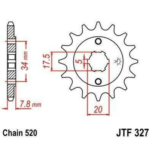 Sprocket honda xl125 - sprocket,