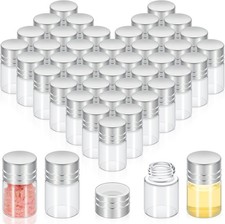 50 Pcs 2ml Tiny Glass Bottles