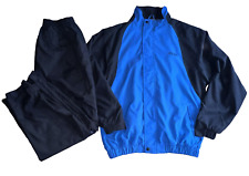 Ping Golf Black Blue Suit Jacket + Trousers Medium Set Waterproof *exc cond* vtg
