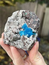 Cavansite Flower on Heulandite