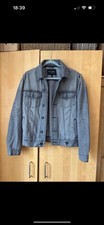 Guess Men Denim Grey Jacket Size M
