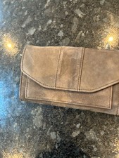 Fatface brown suede purse BNWT
