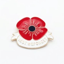 Lest We Forget Poppi Pin Badge 2025 Popp.y Badge Remember Veteran Solider Brooch