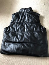 Hollister Faux Leather Gillet - Very Good Used Condition- Black XL