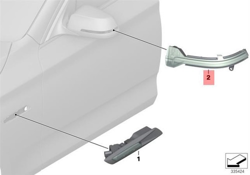 Genuine bmw auxiliary turn - genuine,