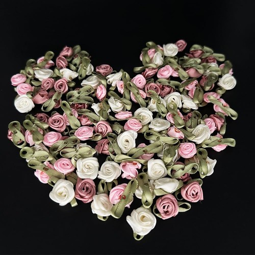 100pcs multicolor mini ribbon - multicolor,