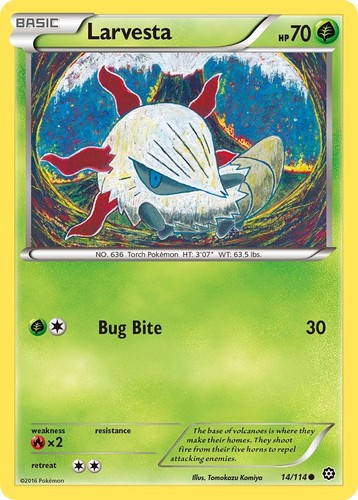 Reverse holofoil larvesta - reverse,