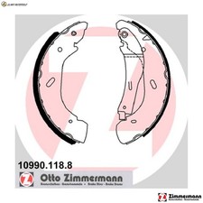 BRAKE SHOE SET 10990.118.8 FOR