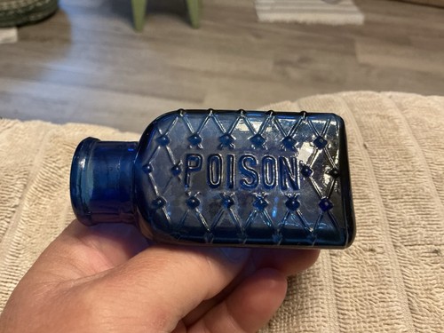 Cool old pharmacy cobalt blue - old,