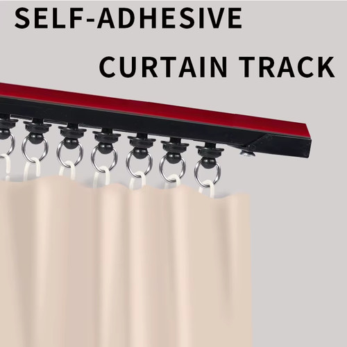 Adjustable curtain track - track, rail