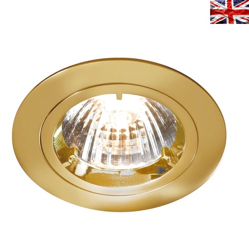 Brass recessed downlight with - downlight,
