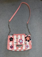 Floozie Pink And White Small Gem Shoulder Bag BNWOT New Item Faux Leather