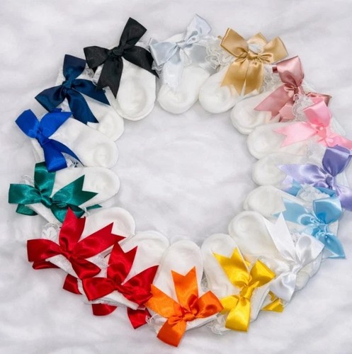 Frilly bow ankle - frilly,