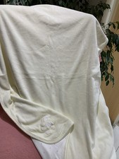 MOTHERCARE GREEN LABEL TEDDY BEAR 123 MOTIF/SPOTS-SOFT VELOUR TYPE BABY BLANKET