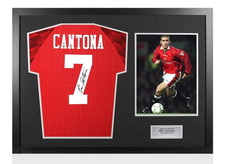 Eric Cantona hand signed 96-97
