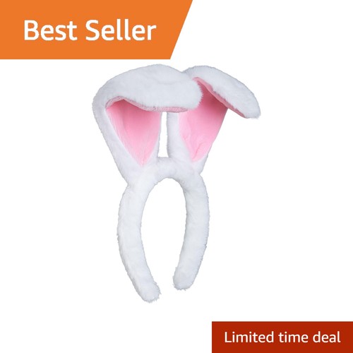 Woduntes white bunny ears - white,