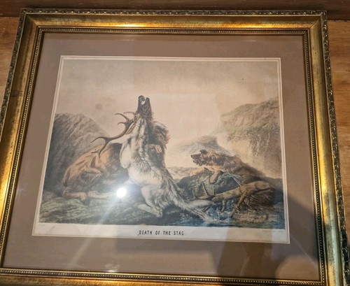 Death the stag print - the,
