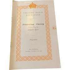 Theatre Royal Haymarket Programme Flowering Cherry First Performance 1957