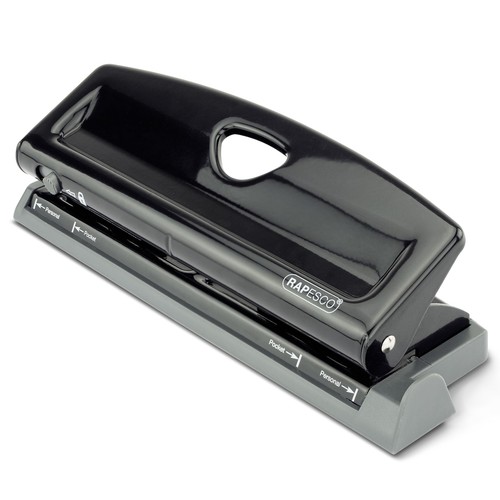 Adjustable hole punch for - 6-hole,