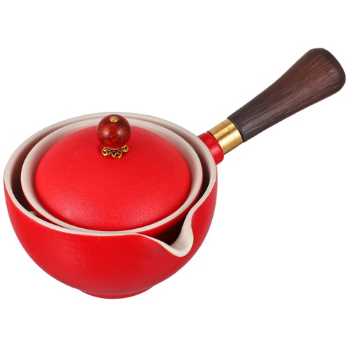 Elegant red ceramic - red, kettle