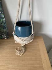 Macrame Cotton Rope Hanging Ceramic Pot Holder