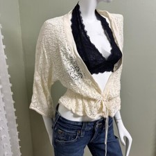 Boho Cream lace crochet