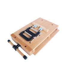 Desktop beech woodworking