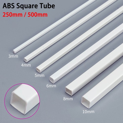 White abs square - abs, 3-10mm