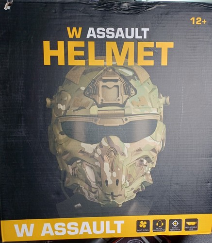 Airsoft helmet with mtp - with,