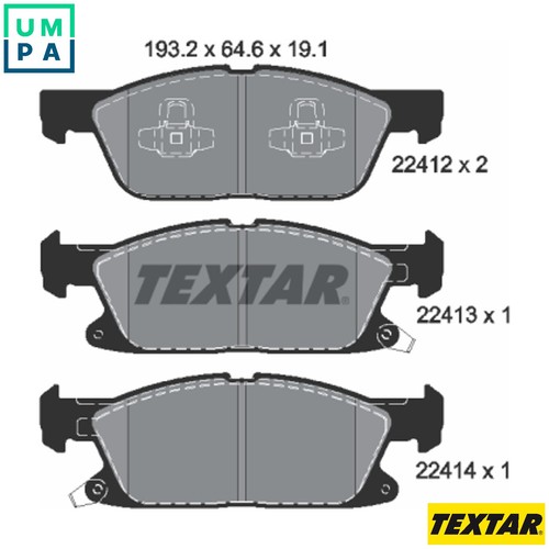 Brake pad set disc - set,