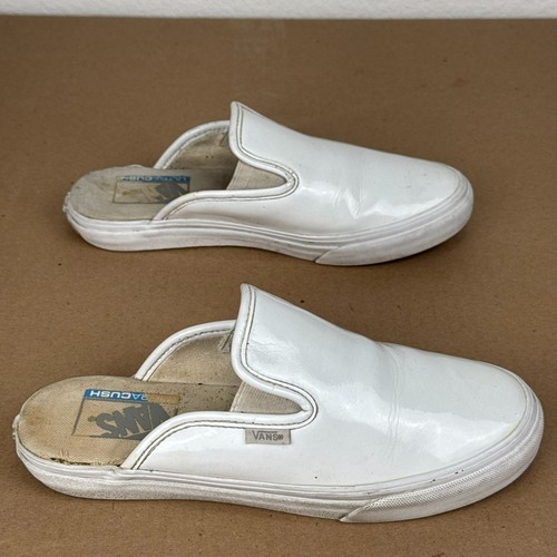Vans ultracush white patent - vans,