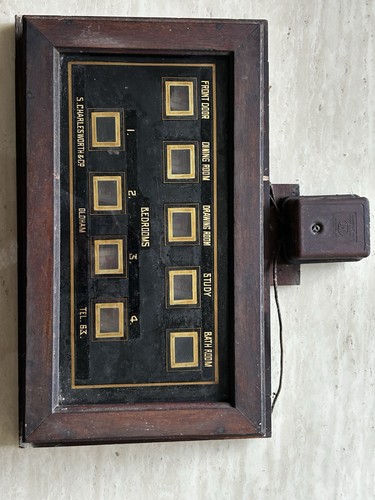 Antique electric servant bell - antique,
