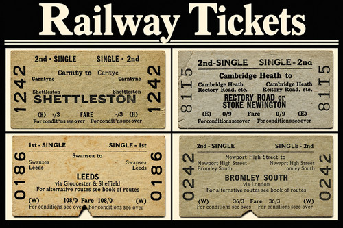 British railway ticket - ticket,