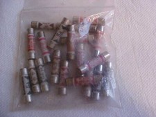 Mixed lot of 20 Once Used Cartridge Fuses (D)