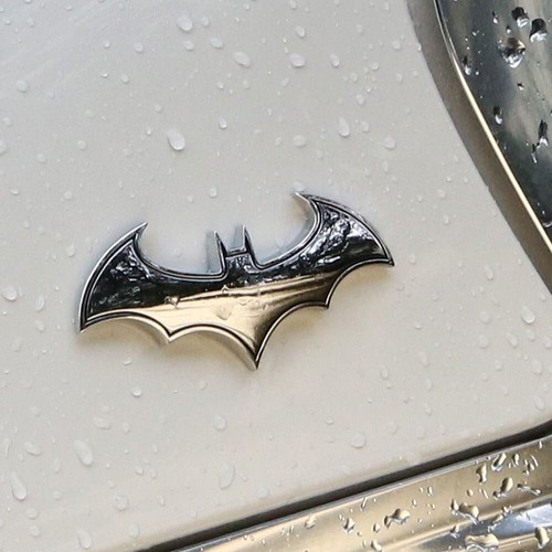 Silver chrome metal emblem - 3d,