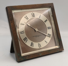 RARE* VINTAGE ABERCROMBIE & FITCH CO NEW YORK / CHELSEA BRONZE MANTLE DESK CLOCK