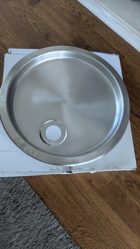 Onyx round drainer sink flush - onyx,