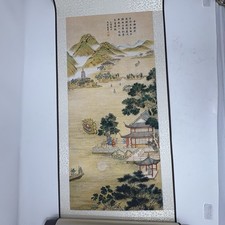 Silk wall scroll painting - silk,