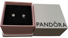 Pandora Star Shaped Stud Earrings Silver with Box Jewellery T2172 SAJ3